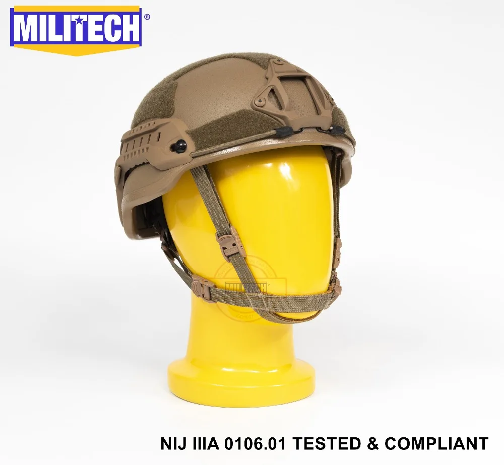 ISO сертифицированный NIJ уровень IIIA 3A Militech CB ARC средней резки пуленепробиваемый Sentry XP Aramid баллистический шлем с 5 лет гарантии