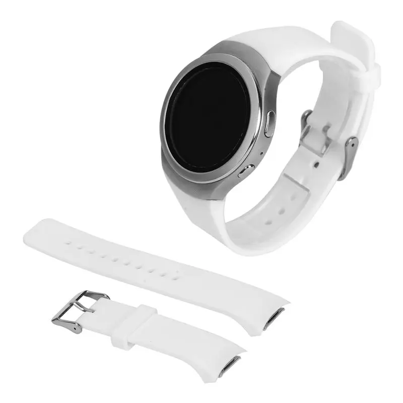 Новейшая мода спортивный силиконовый ремешок для смарт samsung Galaxy gear S2 SM-R720 ремешок для часов стильный силиконовый сменный ремешок - Цвет ремешка: Белый