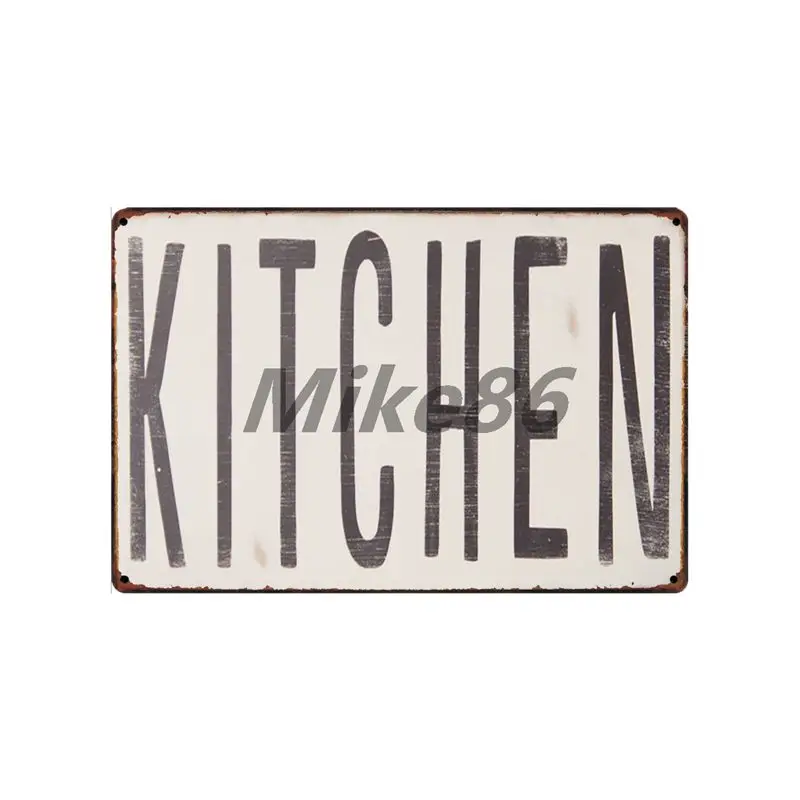 [Mike86] Кухня правило нож вилка ложка металлический знак настенные таблички Плакат на заказ личность живопись декор искусство LT-1697 - Цвет: SL-9415