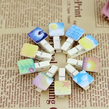 10 шт./партия Портативный декоративный деревянный ветрозащитный пищевой свежий уплотнительный зажим для фото