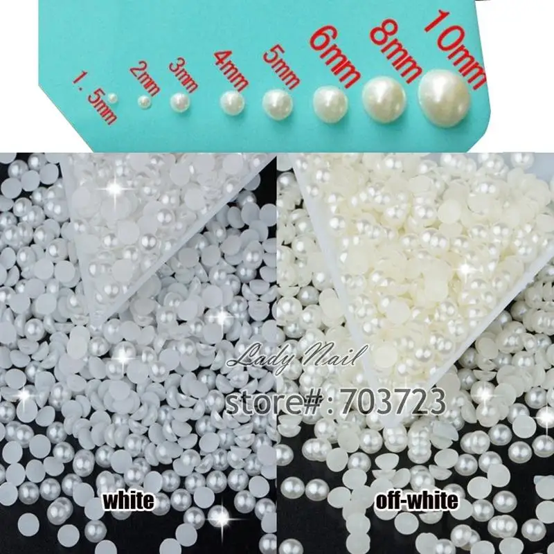 pearl beads flat back