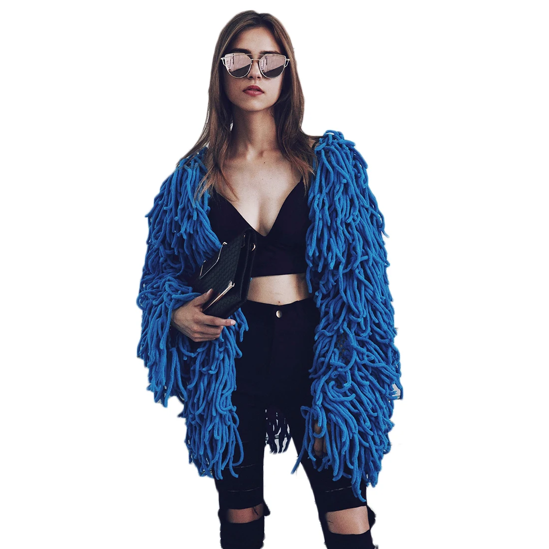 tassel cardigan sweater