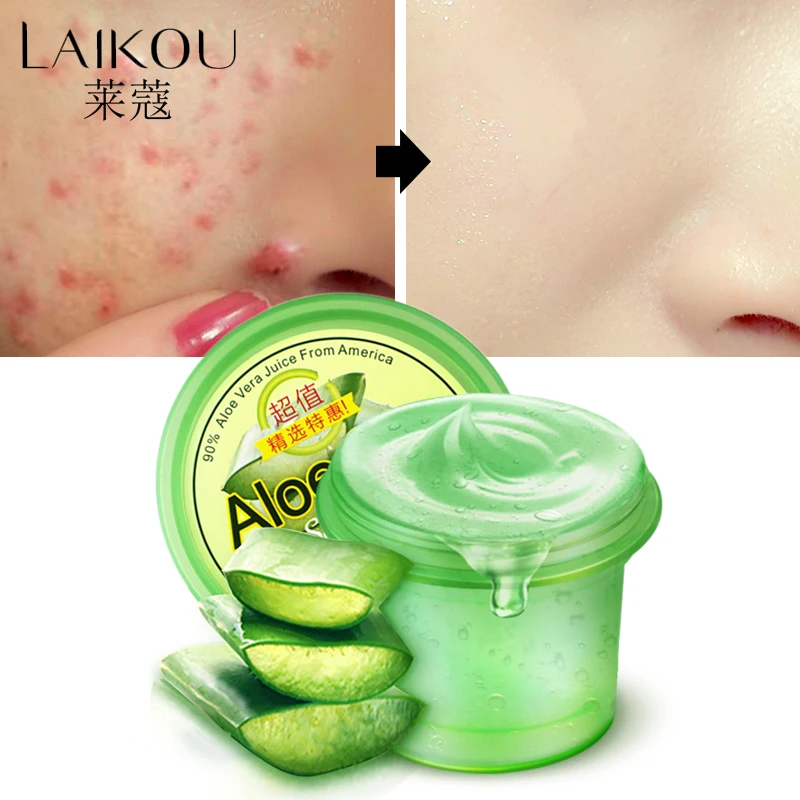 Day Creams & Moisturizers Pure Nature Soothing Aloe Vera Gel Wrinkle Removal  Anti Acne Anti-sensitive Sunscreen Cream LAIKOU