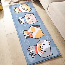 Фланелевые мягкие коврики для пола домашний мультфильм для спальни кухни ванной сильный водопоглотитель Противоскользящий коврик