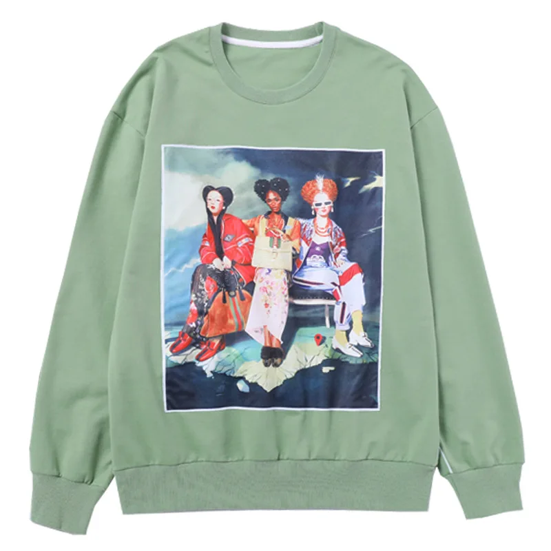 Mr.nut tide goods spring and autumn super fire 2019 new female long-sleeved thin section Korean student tide loose hoodie