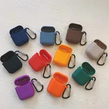 Цветной силиконовый Bluetooth беспроводной Чехол для наушников для iPhone защитный чехол модные аксессуары для кожи AirPods зарядная коробка