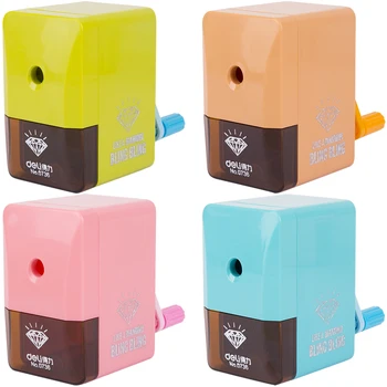 

1pcs 0736 students pencil sharpener pencil sharpener pencil machine automatic pen design simple style red and blue opt