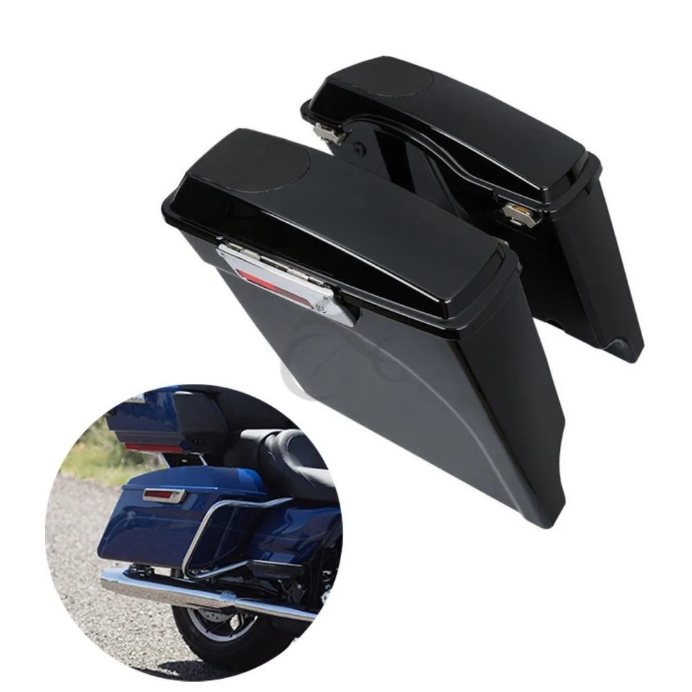 

5" Stretched Saddlebag Speaker Lids For Harley Touring Road Electra Glide Ultra FLT FLHT FLHTCU 1993-2013