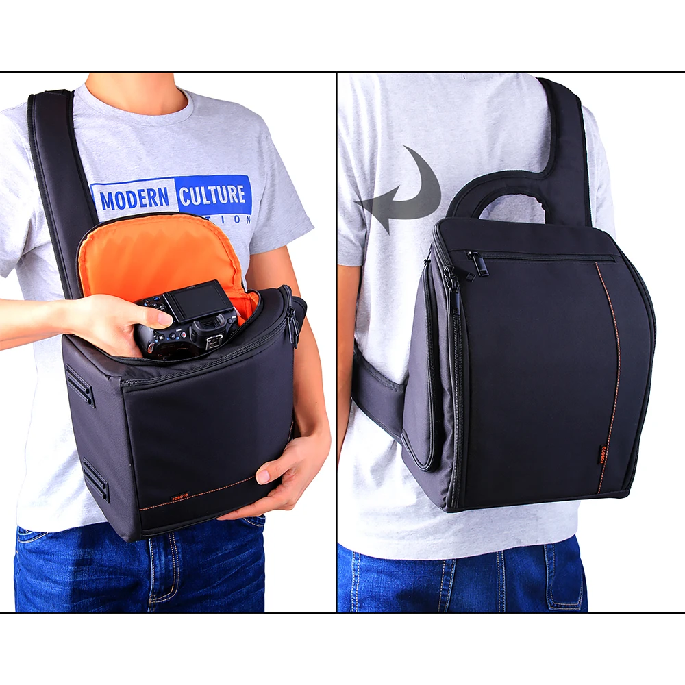 

Digital DSLR Camera Bag Waterproof Photo backpack Photography Camera Video Bag Small Travel Camera single-shoulder bag
