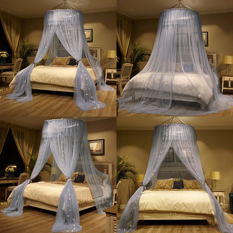 French princess Girl Bed Canopy Lace Hanging Mosquito Net ...