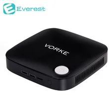 Vorke V1 Windows 10 Mini PC TV Box Intel Braswell Celeron J3160 1.6GHz 4GB RAM 64GB SSD 802.11AC Bluetooth4.0 HDMI&VGA USB3.0