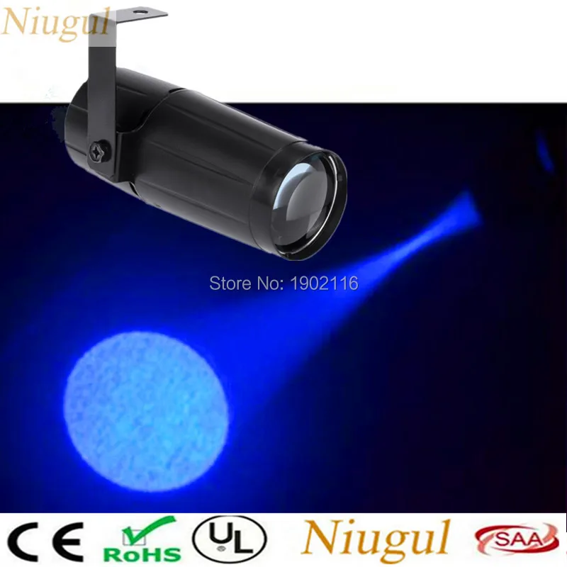 

Blue Color LED Pinspot Light Beam Spotlight KTV DJ Stage Lighting Effect 5W LED Spot Light Blue Beam Lights Disco Ball LED Lamps