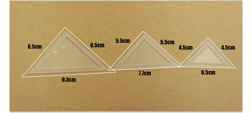 54 шт./пакет лоскутное шаблон DIY ручной работы прошитая вручную инструмент Прозрачный шаблон разных Форма узор квилтер лоскутного шитья поставки