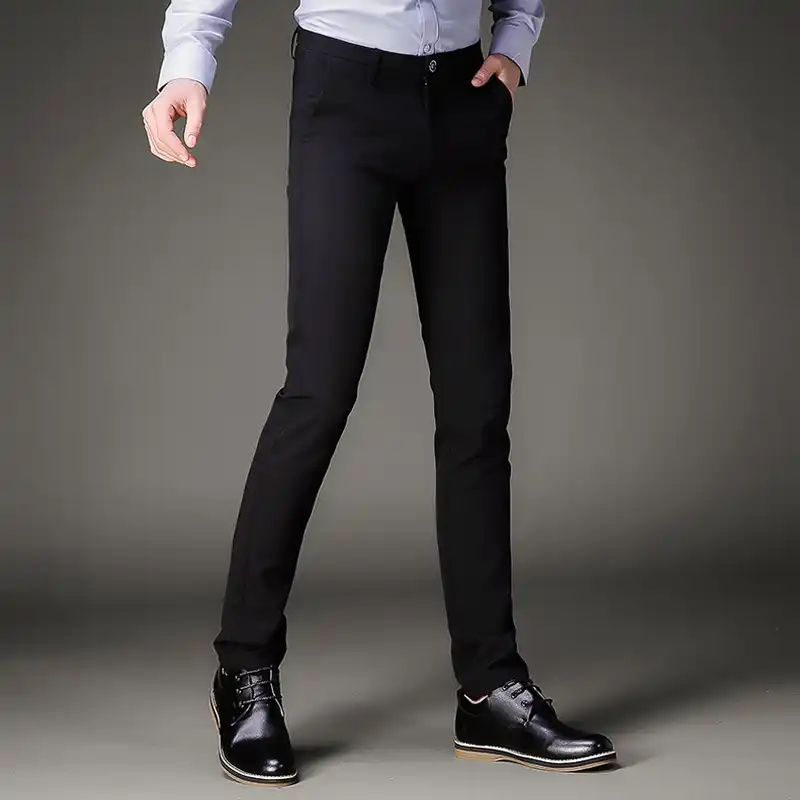 business casual with black pants