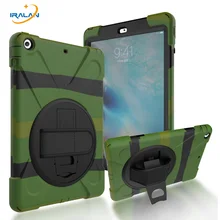 360 Вращающийся ручной Стенд чехол для Apple iPad 9,7 принципиально Силикон+ PC Прочный Гибридный портативный чехол+ экран+ стилус