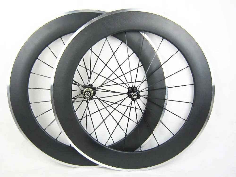 

bike-parts 80mm carbon alloy brake surface bike wheelset 700C aluminum bicycle