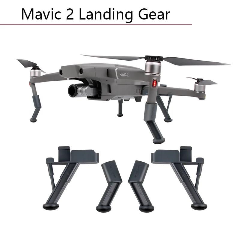 

New Black Landing Gear Extended Heighten Landing Gear Leg Support Feet Protector Accessories for DJI Mavic 2 Pro/Zoom drone part