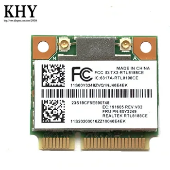 

Wireless card RTL8188 WLAN WIFI b/g/n For ThinkPad T420 T420S T430U X220 T430 X230 E430 E530 E130 X131e 60Y3249 60Y3247 04W3750
