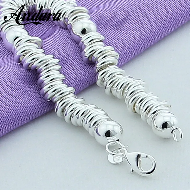 Новое поступление 925 цвет серебра талисман браслеты ювелирные украшения манжета браслет для женщин мужчин