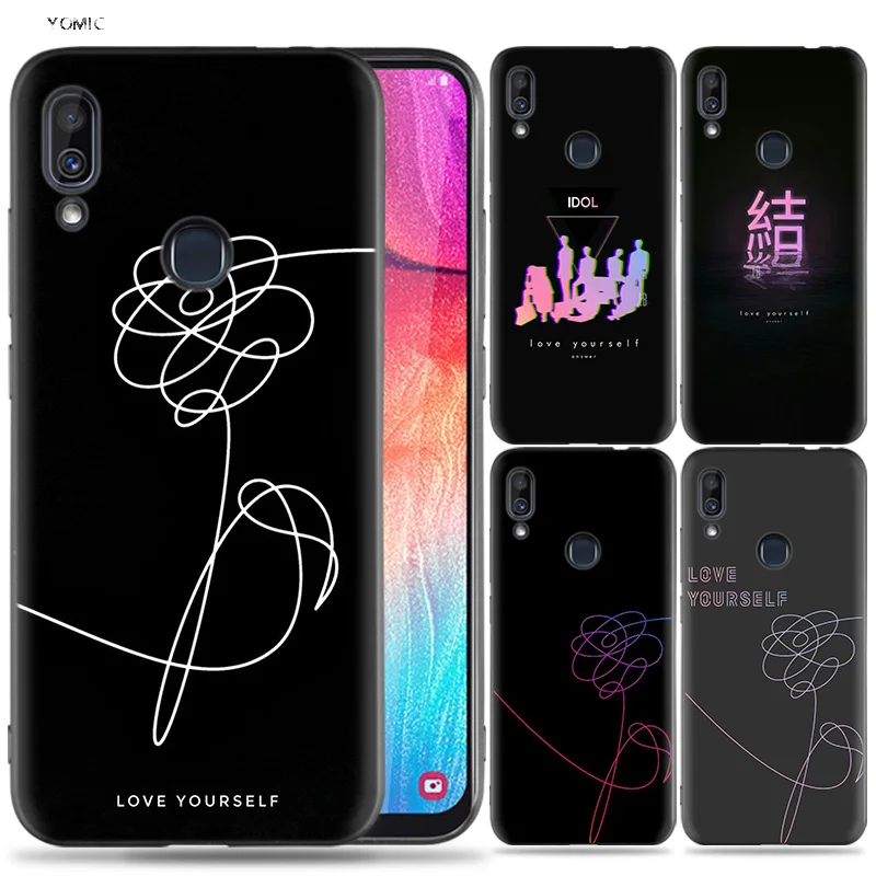 

Silicone Case for Samsung Galaxy A30 A50 A10 A20 A70 A40 M10 M20 M30 A6 A8 J4 J6 J8 Plus A7 A9 2018 Bangtan Yourself Kpop