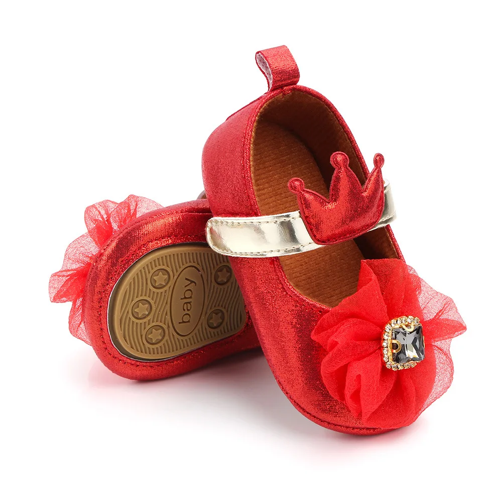 Весенне-осенняя новая силиконовая Мягкая Обувь для малышей, малышей, маленьких принцесс 0-1