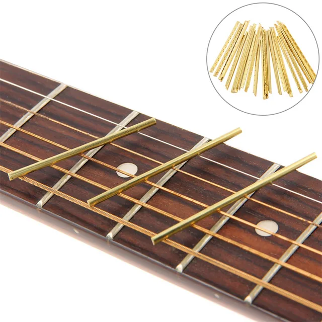 21 Pcs Brass Acoustic Guitar Fret Wire Guitar Part 2.2mm /0.09in in