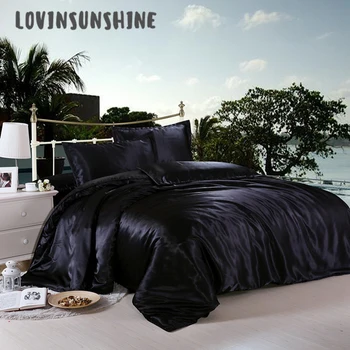 

LOVINSUNSHINE Comforter Bedding Sets Luxury Bed Cover And Bedspreads Satin Bed Sheets AB#14