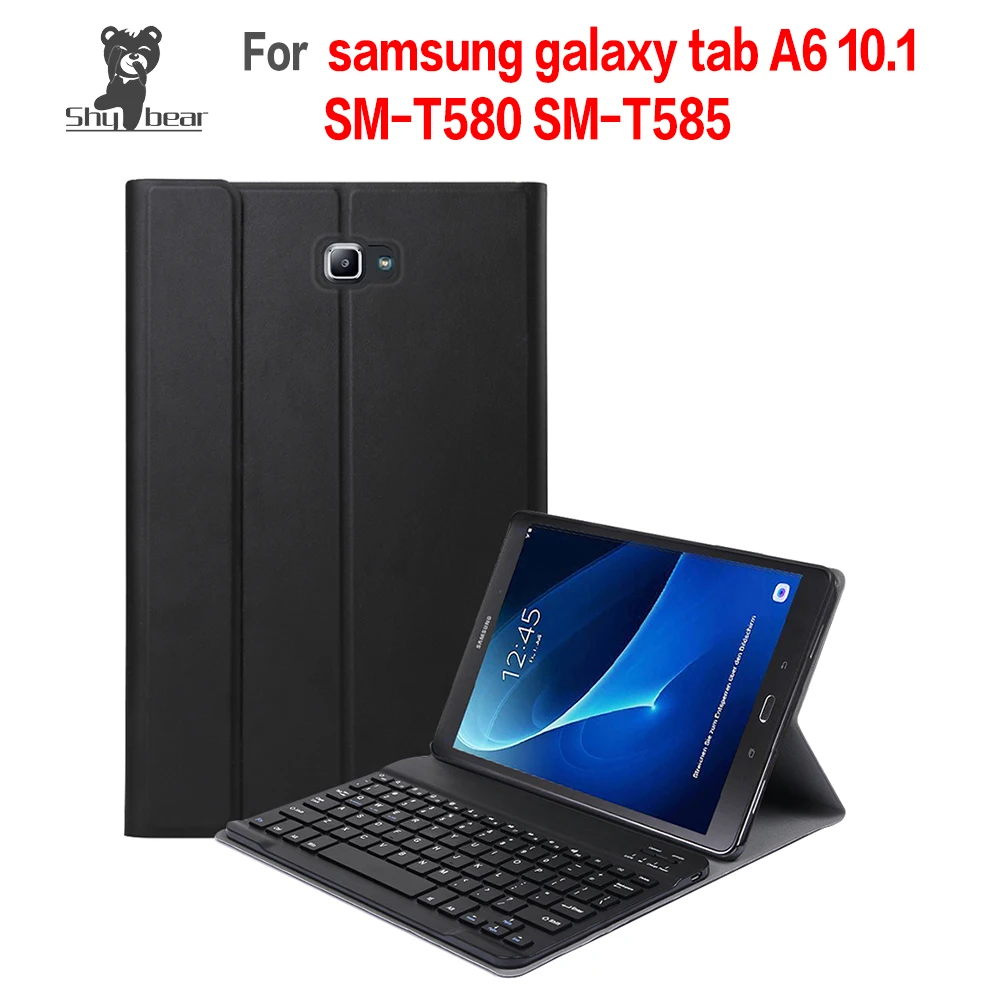 Аксессуар Чехол для Samsung Galaxy Tab A 10 1 2016 T580 T585 качество со съемной Съемная bluetooth
