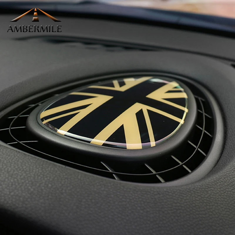3D прозрачная эпоксидная Автомобильная консоль AMBERMILE наклейка на вентиляционное