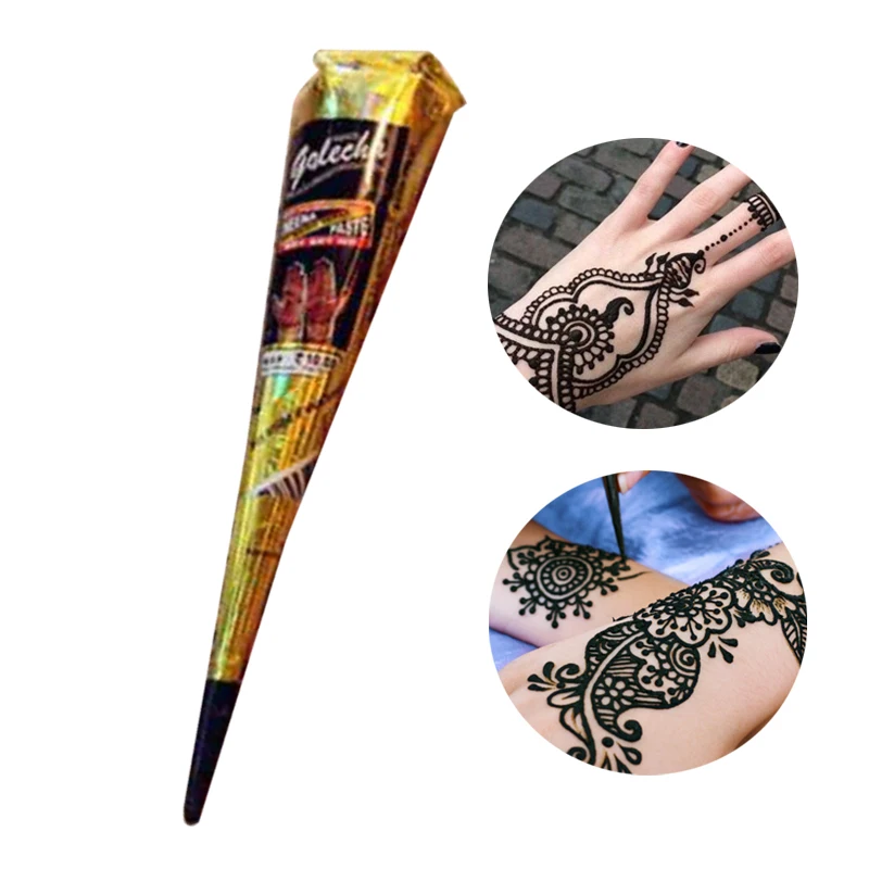 Henna Tattoo Paint Waterproof Indian Temporary Tattoos Long Lasting