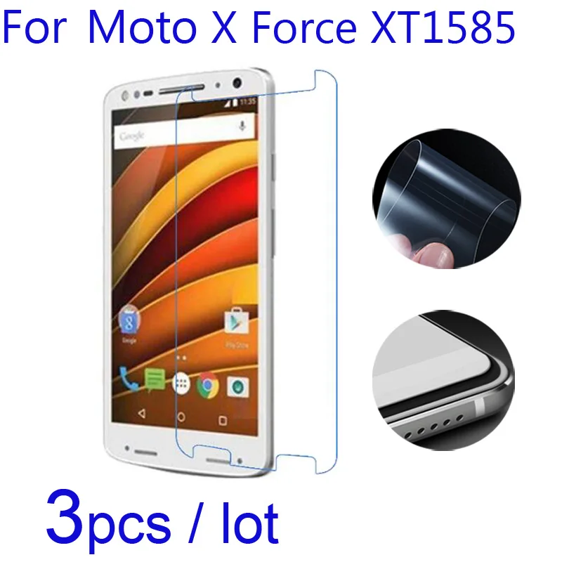 

3pcs/lot Soft Protective Films for Motorola Moto X Force Droid Turbo 2 XT1585 Clear/Matte/Nano Anti-Explosion Screen Protectors