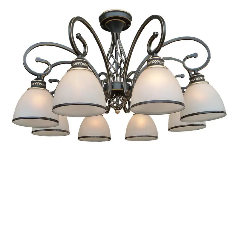 

Chandelier Shipping LED copper pendant lamp simple pastoral Tieyi lighting dual-purpose living room lamp ZX116 lo1024