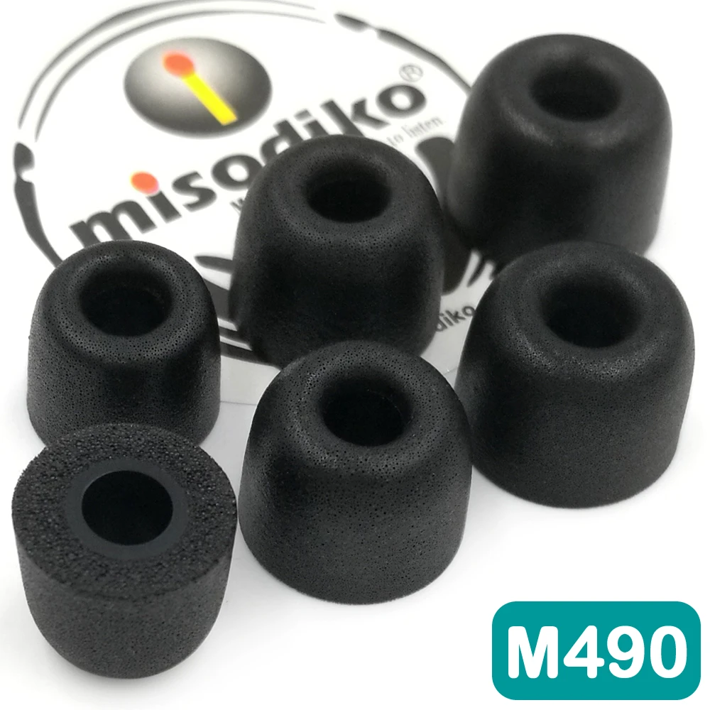 Misodiko M490 Memory Foam наконечники для наушников ушные вкладыши fo rSennheiser CX200 CX 300 II 275/ATH-IM70/Skullcandy Ink 'd метод/Powerbeats