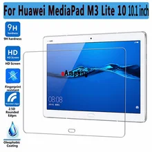9H закаленное стекло для huawei Mediapad M3 Lite 10 10,1 дюймов BAH-W09 BAH-AL00 Защита экрана для huawei M3 Lite 10 стеклянная пленка