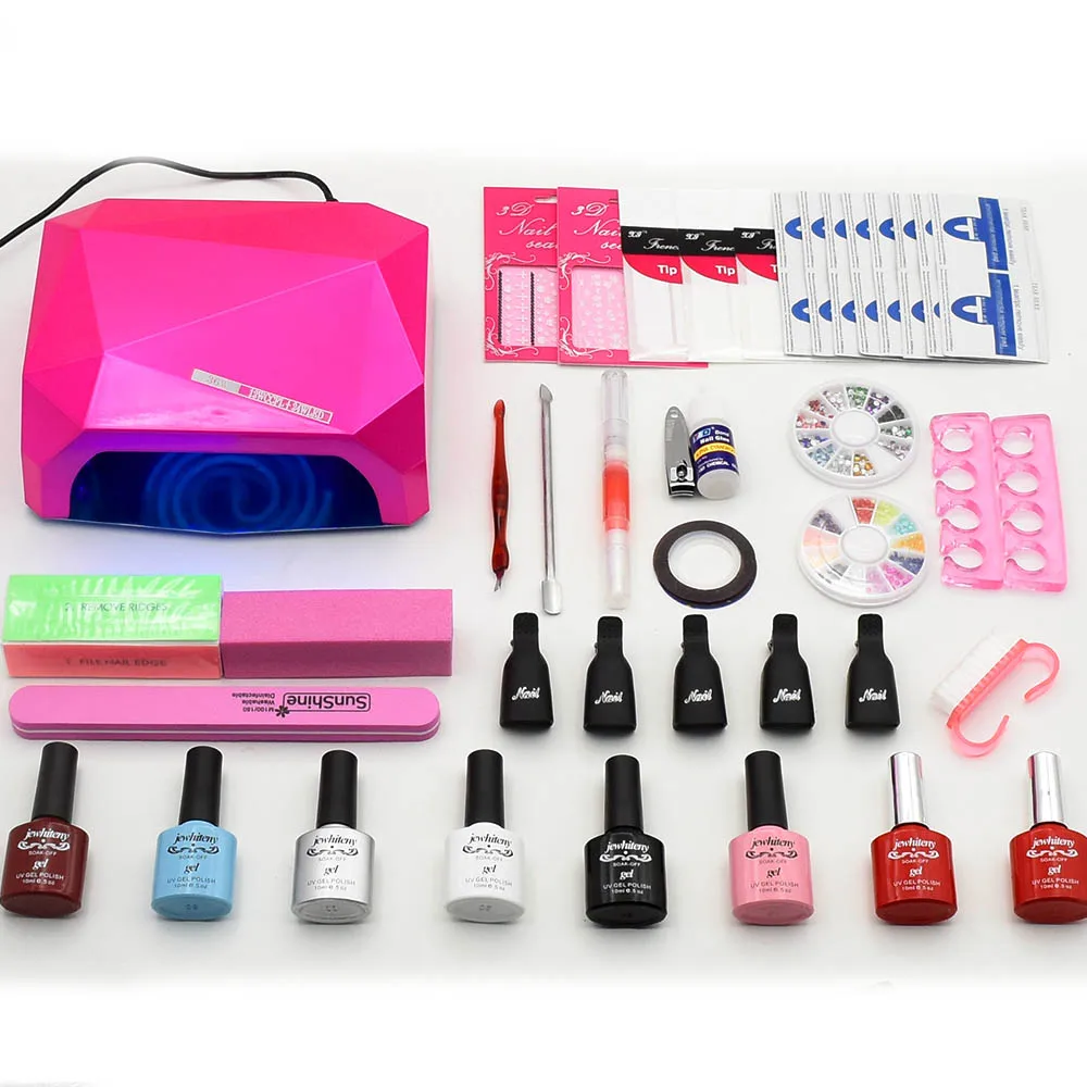 nail set 6 colors nail gel polish soak off 36w/48w uv gel nail polish kit uv led lamp Dryer nail art manicure tools цена nail set 6 colors nail gel polish soak off 36w/48w uv gel nail polish kit uv led lamp Dryer nail art manicure tools цены онлайн