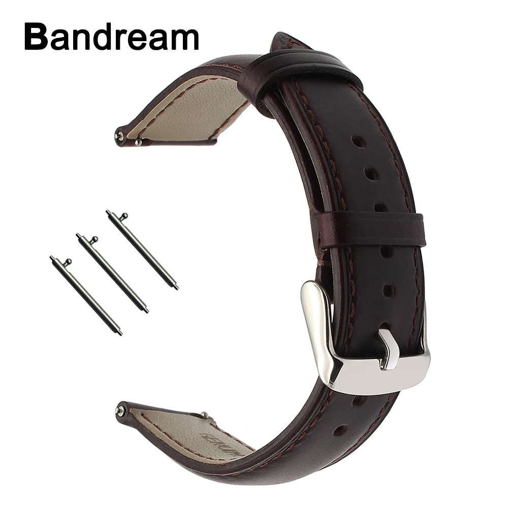 Ремешок для часов из натуральной кожи Garmin Vivoactive 3 Ticwatch 2 / E Samsung Gear Sport Quick Release