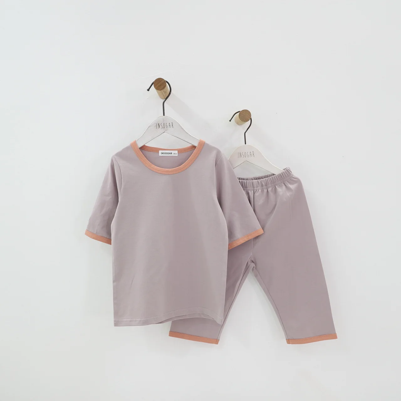 Дети мальчики девочки хлопковые пижамы комплект детская одежда 12 M 18 M 24 M 2 3 4 5 6 7 8 От 9 до 15 лет летние тонкие одежда для малышей - Цвет: Розовый
