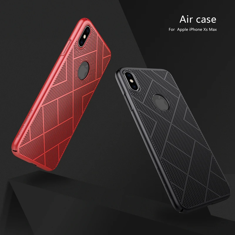 

For iPhone XS max Case Cover NILLKIN Pc Air Case For Apple iPhone Xs max Fitted Cases Heat Disspation Matte Surface Cover 6.5''