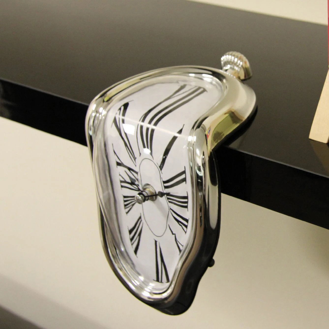 LBER плавильные часы художественные настенные часы Современные 3D большой домашний декор в стиле ретро абсолютно бесшумные украшения для спальни гостиной