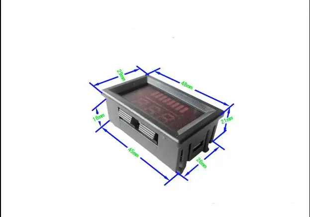 DC 12 V-60В 72В 84 в свинцово-кислотная красный цифровой свинцовый аккумулятор Ёмкость индикатор уровня заряда свинцово-кислотные светодиодный тестер Вольтметр