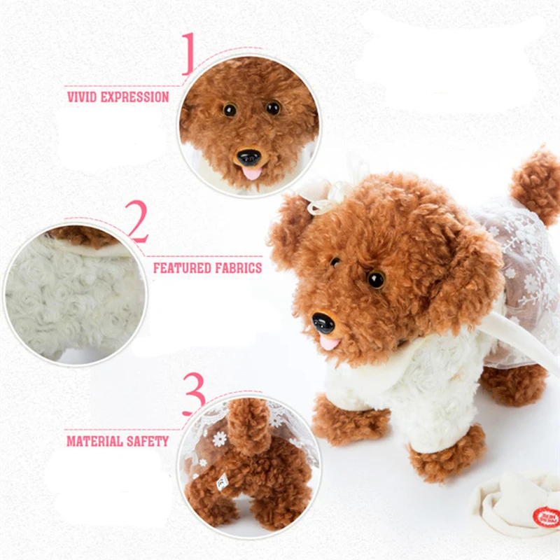 Brinquedos de Música Eletrônicos para Meninas Trela Elétrica Miss Pelúcia Máquinas Controle Remoto Brinquedos Frete Grátis Cão 4 High Quality Brinquedos e hobbies
