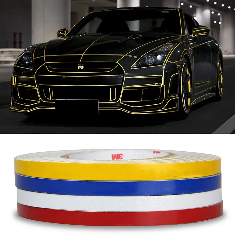 

1.0CM x 5Meter DIY 3M Reflective Sticker Automobile luminous strip car&motorcycle Decoration Sticker