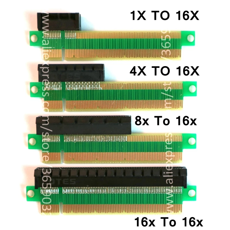 Pci e 1x 4x 8x 16x female to pci e 16x male graphics extension