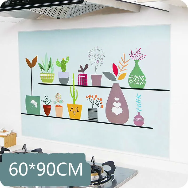 Самоклеящиеся масляные наклейки для плиты высокотемпературная кухонная плита