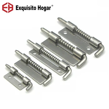 

5Pcs/lot Stainless Steel 304 Spring Hinge Industrial Cabinet Flat Welding CL Distribution Cabinet Spring Bolt Hardware