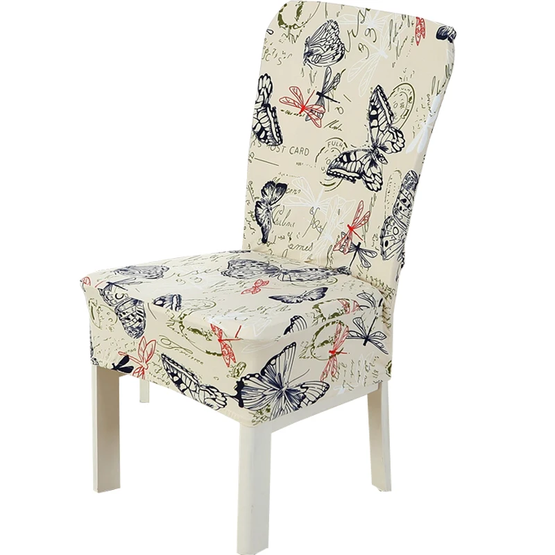 

Spandex Chair cover butterfly dragonfly Printed Home Stretch elastic Case