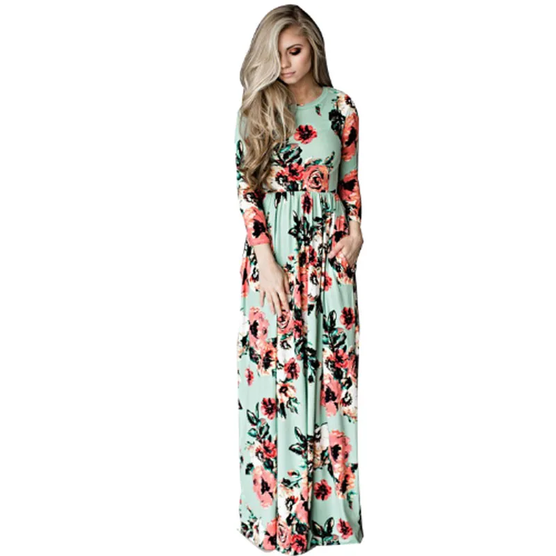 Women's clothes Plus Size  Maternity Dress Printed Dresses For Pregnant Women Floral Long Loose Maxi Dress  Boho Dress S-3XL NEW