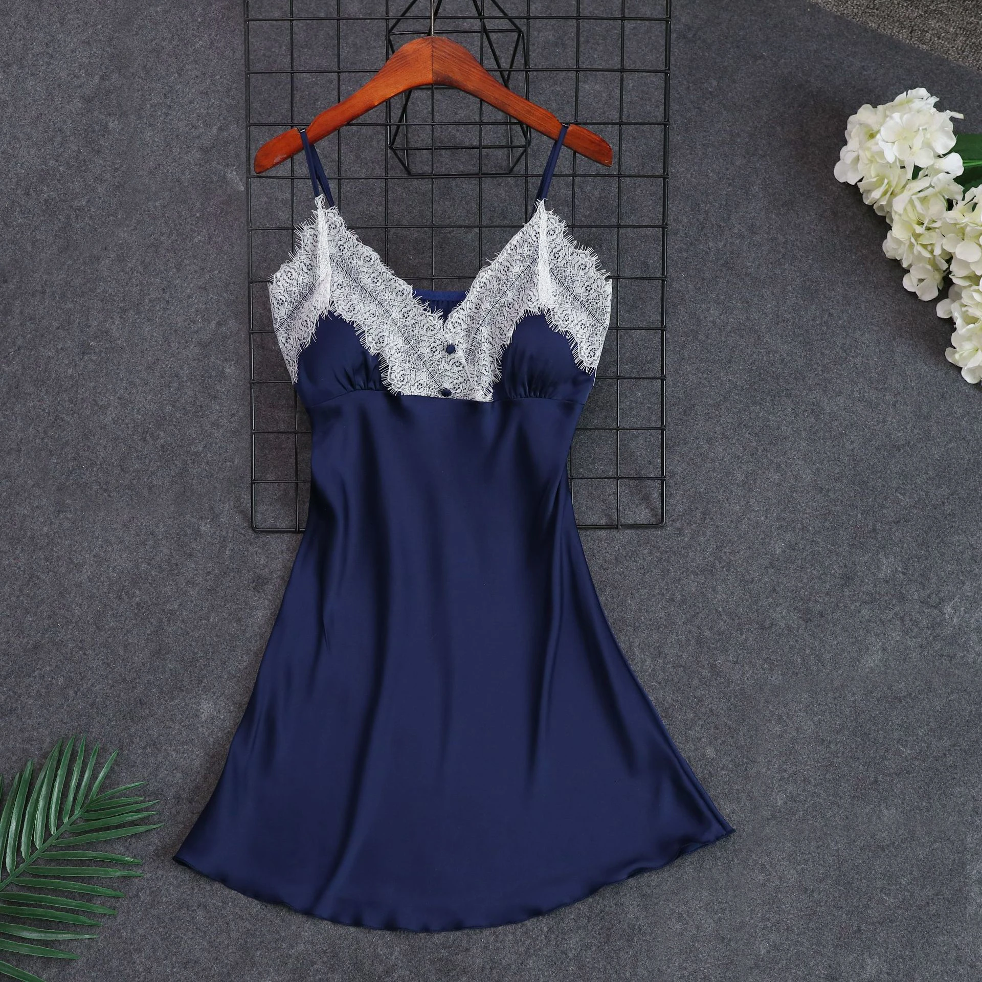 blue nighty dress