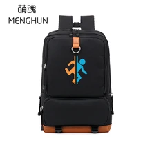 Крутая игра The Portal 2 значок печати рюкзак большой нейлон bacpacks можно положить 15,6 дюймов ноутбук подарок для фанатов игры портала рюкзаки