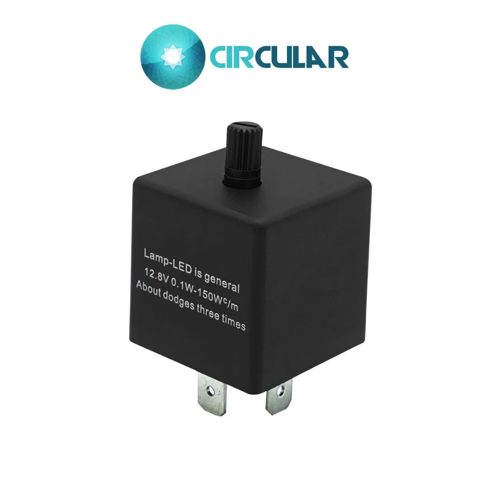 

LED Flasher Relay Universal Waterproof Turn Signal Indicator Waterproof Switch CF14KT 3 PIN 12.8V 0.1W-150W